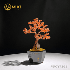 Cây Tài Lộc Như Ý Ghép Thân Gỗ Lũa Mã Não Đỏ