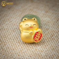 Charm Mèo Thần Tài Vàng 24K