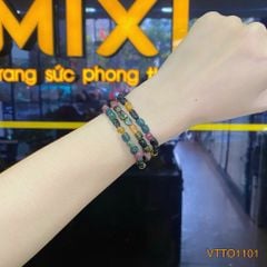 Chuỗi Đá Tourmaline Tinh Thể 1A Khóa Nam Châm