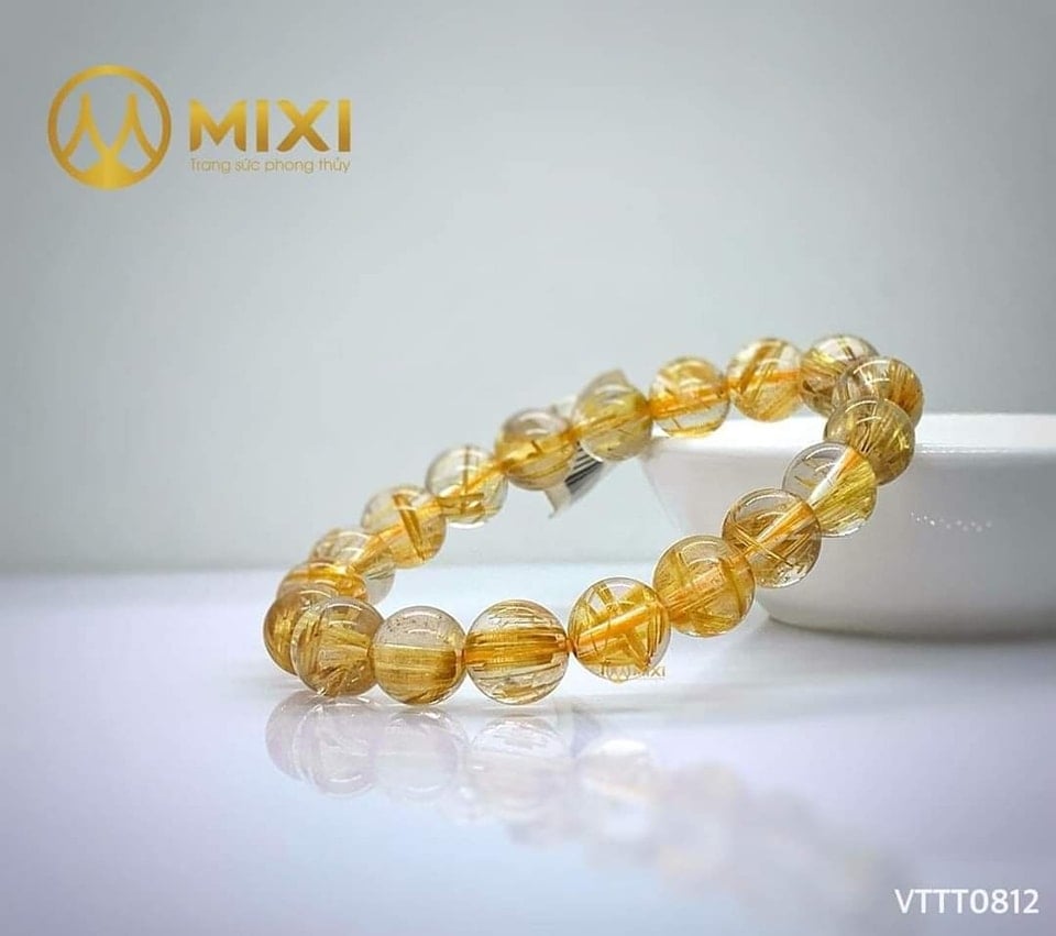 Vòng Tay Thạch Anh Tóc Vàng 5A