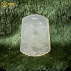 Mặt Dây Con Giáp Mã Não Trắng