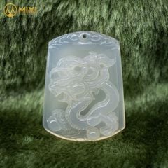 Mặt Dây Con Giáp Mã Não Trắng