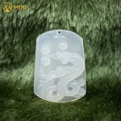 Mặt Dây Con Giáp Mã Não Trắng