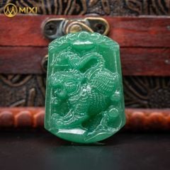 Mặt Dây Con Giáp Thạch Anh Xanh