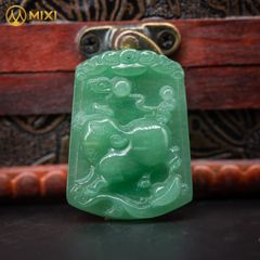 Mặt Dây Con Giáp Thạch Anh Xanh
