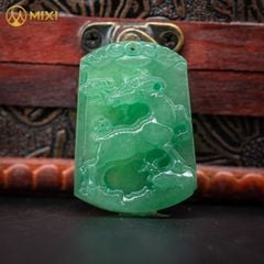 Mặt Dây Con Giáp Thạch Anh Xanh