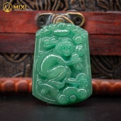 Mặt Dây Con Giáp Thạch Anh Xanh
