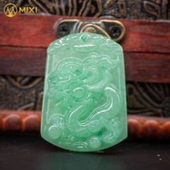 Mặt Dây Con Giáp Thạch Anh Xanh