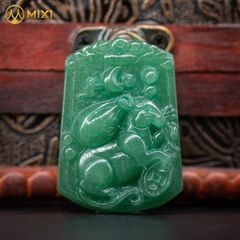 Mặt Dây Con Giáp Thạch Anh Xanh
