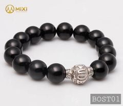 VT Đá Núi Lửa Obsidian_12 Mix Charm Omshanti Bạc 925_12_BOST01