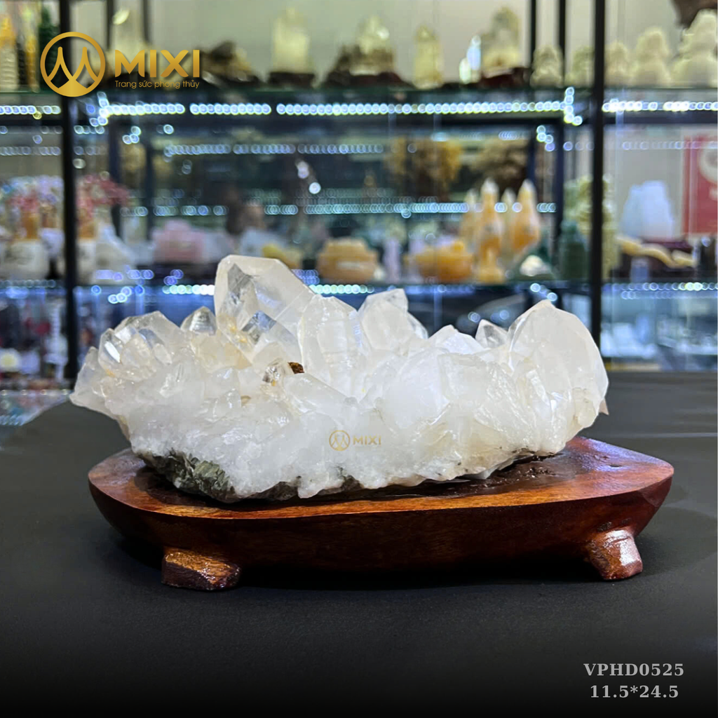Đám Tinh Thể Thạch Anh Trắng