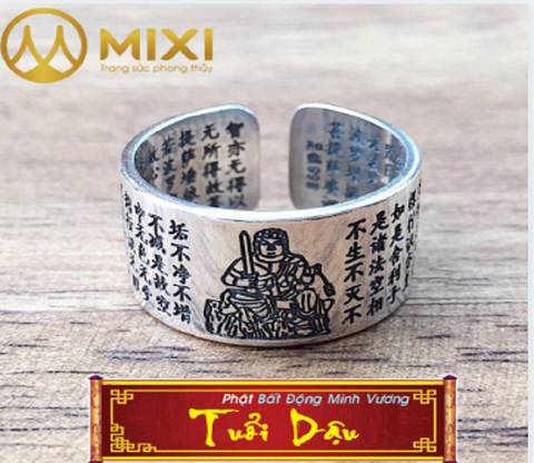 Nhẫn Bát Nhã Tâm Kinh PBM Bất Động Minh Vương_Bạc 999