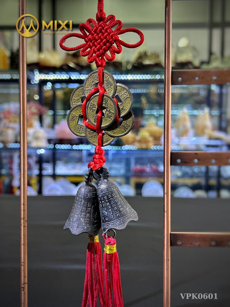 Dây Treo Chuông Đồng Tiền Tết Hoa Mai