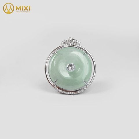 Đồng Điếu Ngọc Cẩm Thạch 2A Bọc Bạc