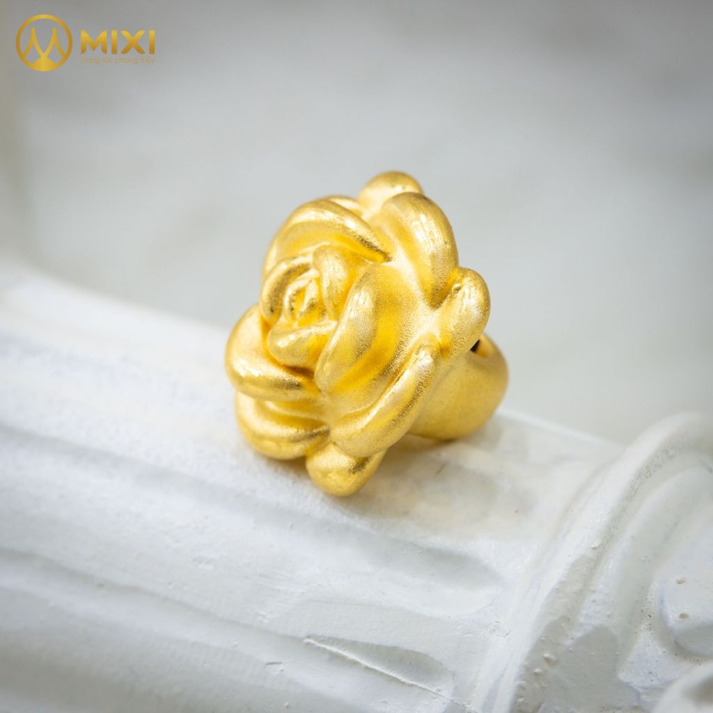 Charm Hoa Hồng Vàng 24K