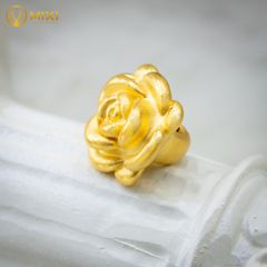 Charm Hoa Hồng Vàng 24K