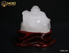 Phật Di Lặc Thạch Anh Trắng