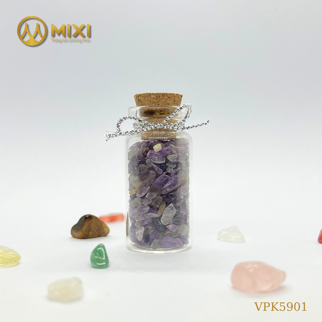 Lọ Thủy Tinh Đá Thạch Anh Tím