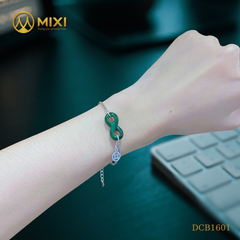 Lắc Tay Bạc Mix Ngọc Sơn Thủy 2A- Như Ý