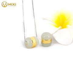 Lu Thống Ngọc Bích Nephrite Mạ Vàng