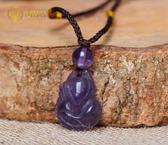 Mặt Dây Hồ Ly Thạch Anh Tím 2A