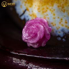 Mặt Dây Hoa Mẫu Đơn Ruby