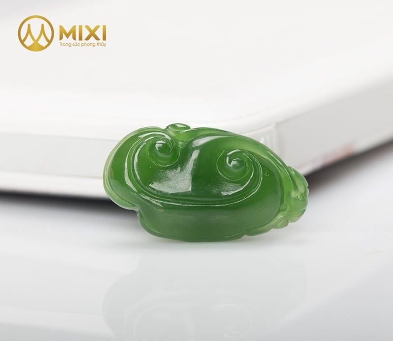 Mặt Đá Ngọc Bội Như Ý Nephrite