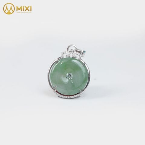 Đồng Điếu Ngọc Cẩm Thạch 3A Bọc Bạc