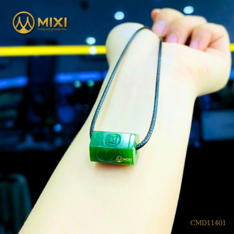 Lu Thống Ngọc Bích Nephrite Lục Giác Khắc Đồng Xu 2A