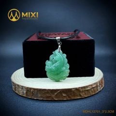 Mặt Dây Cửu Vĩ Hồ Ly Thạch Anh Xanh