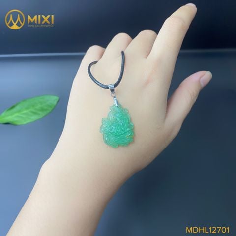Mặt Dây Cửu Vĩ Hồ Ly Thạch Anh Xanh