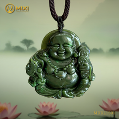 Mặt Dây Di Lặc Ngọc Bích Nephrite