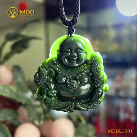 Mặt Dây Di Lặc Ngọc Bích Nephrite
