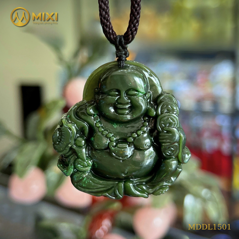 Mặt Dây Di Lặc Ngọc Bích Nephrite