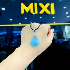 Mặt Dây Hồ Ly Aquamarine 2A Chúa