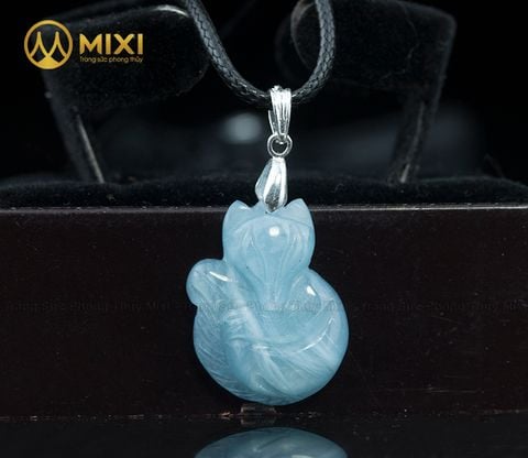 Mặt Dây Hồ Ly Aquamarine