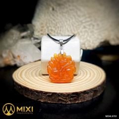 Mặt Dây Hồ Ly Mã Não Đỏ 9 Đuôi