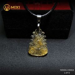 Mặt Dây Hồ Ly Thạch Anh Tóc Vàng 2A Chúa