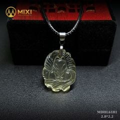 Mặt Dây Hồ Ly Thạch Anh Vàng 2A Chúa