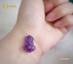 Mặt Dây Tỳ Hưu Thạch Anh Tím 2A