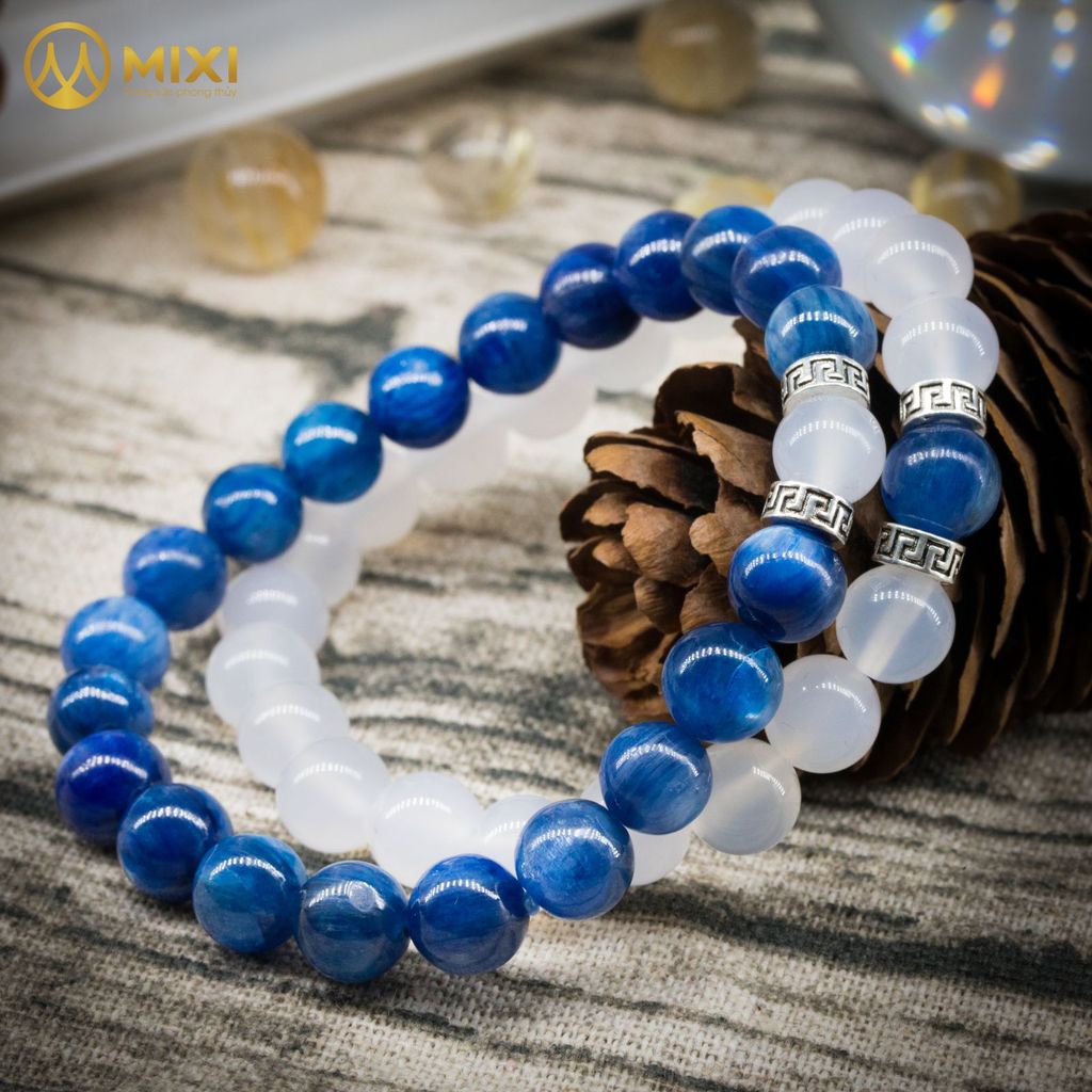 VT Mã Não Trắng Mix Hạt Đá Kyanite