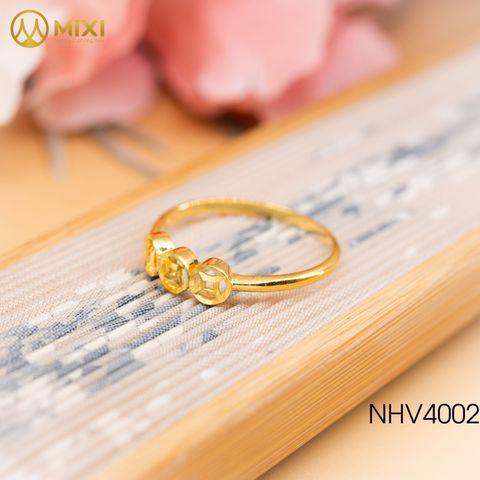 Nhẫn Nữ Mặt Kim Tiền Vàng 10K