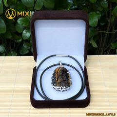 PBM Đại Thế Chí Bồ Tát Mắt Hổ Nâu Bọc Xi Vàng Trắng