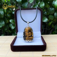 PBM Đại Thế Chí Bồ Tát Mắt Hổ Nâu Bọc Xi Vàng Trắng