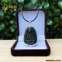 PBM Thiên Thủ Thiên Nhãn Obsidian Rainbow Bọc Bạc