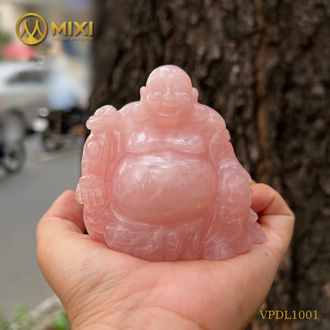 Phật Di Lặc Thạch Anh Hồng