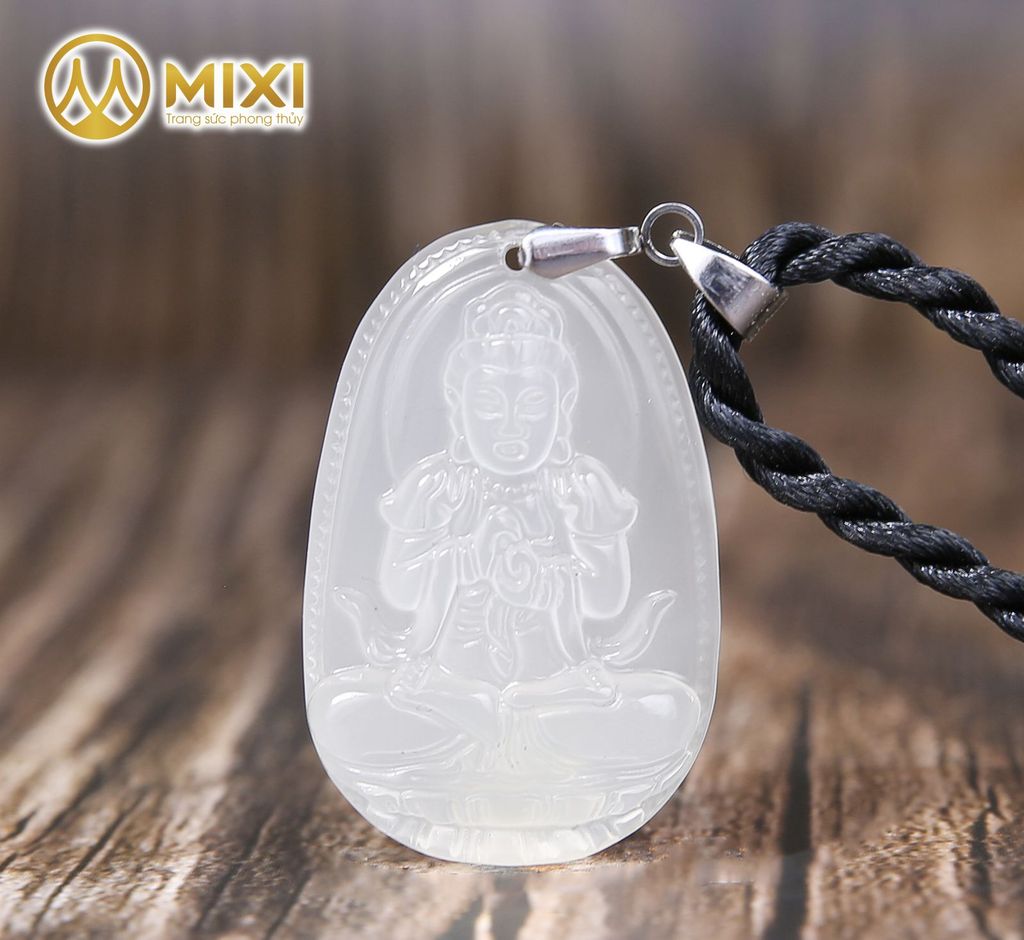 PBM Như Lai Đại Nhật Mã Não Trắng