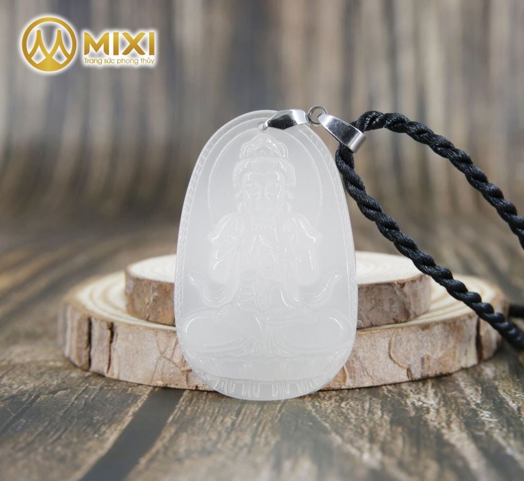 PBM Như Lai Đại Nhật Mã Não Trắng