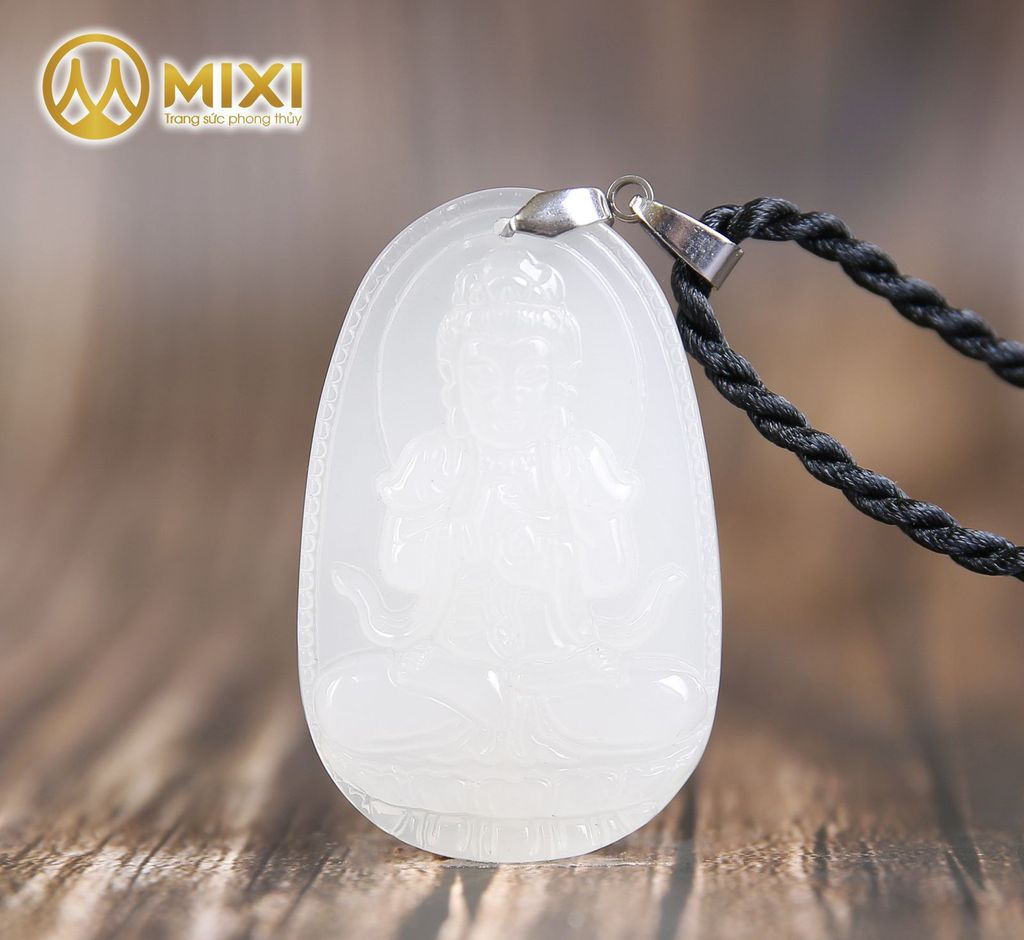 PBM Như Lai Đại Nhật Mã Não Trắng