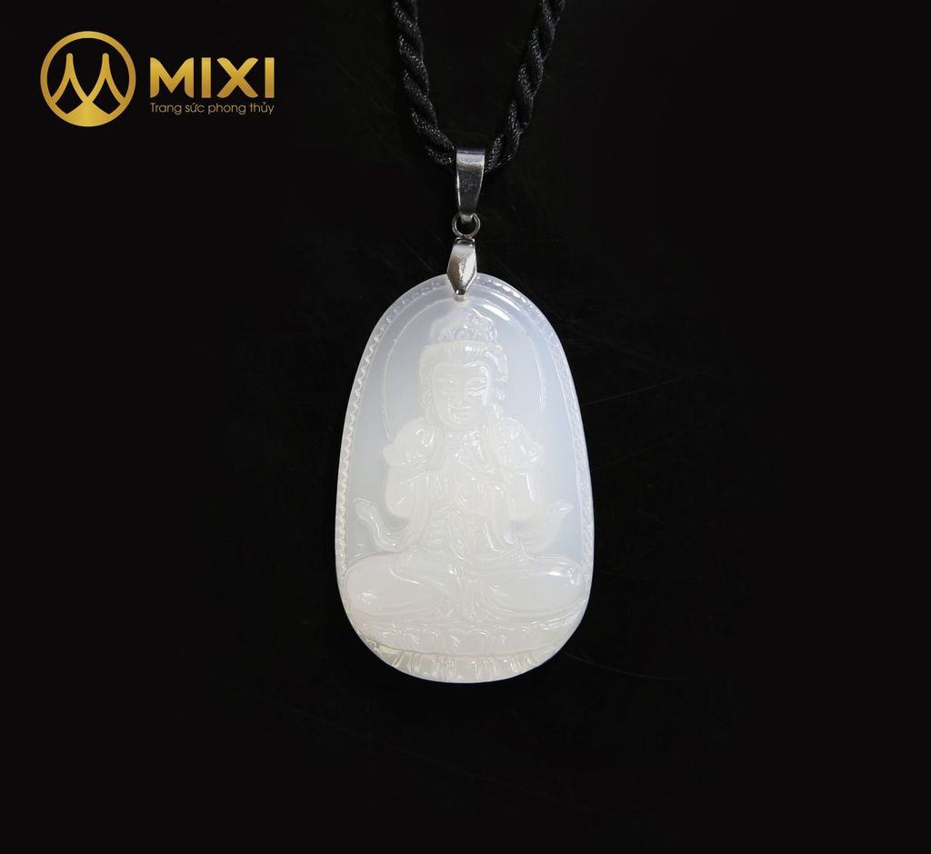 PBM Như Lai Đại Nhật Mã Não Trắng